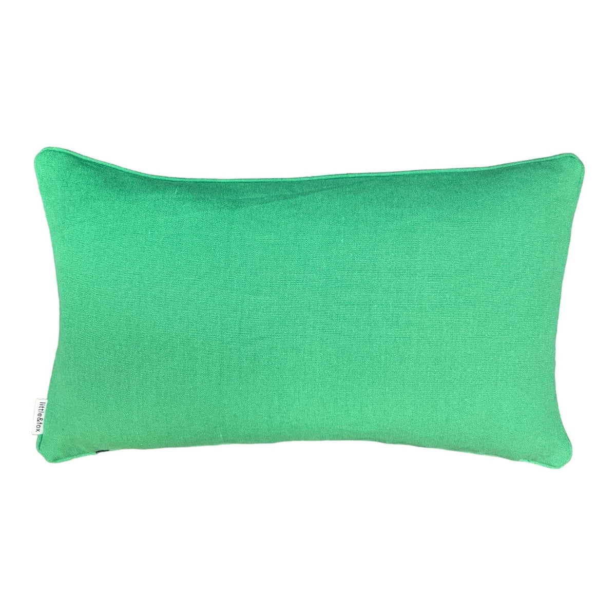 Zinnia Emerald Sky 60x35cm Piped Cushion