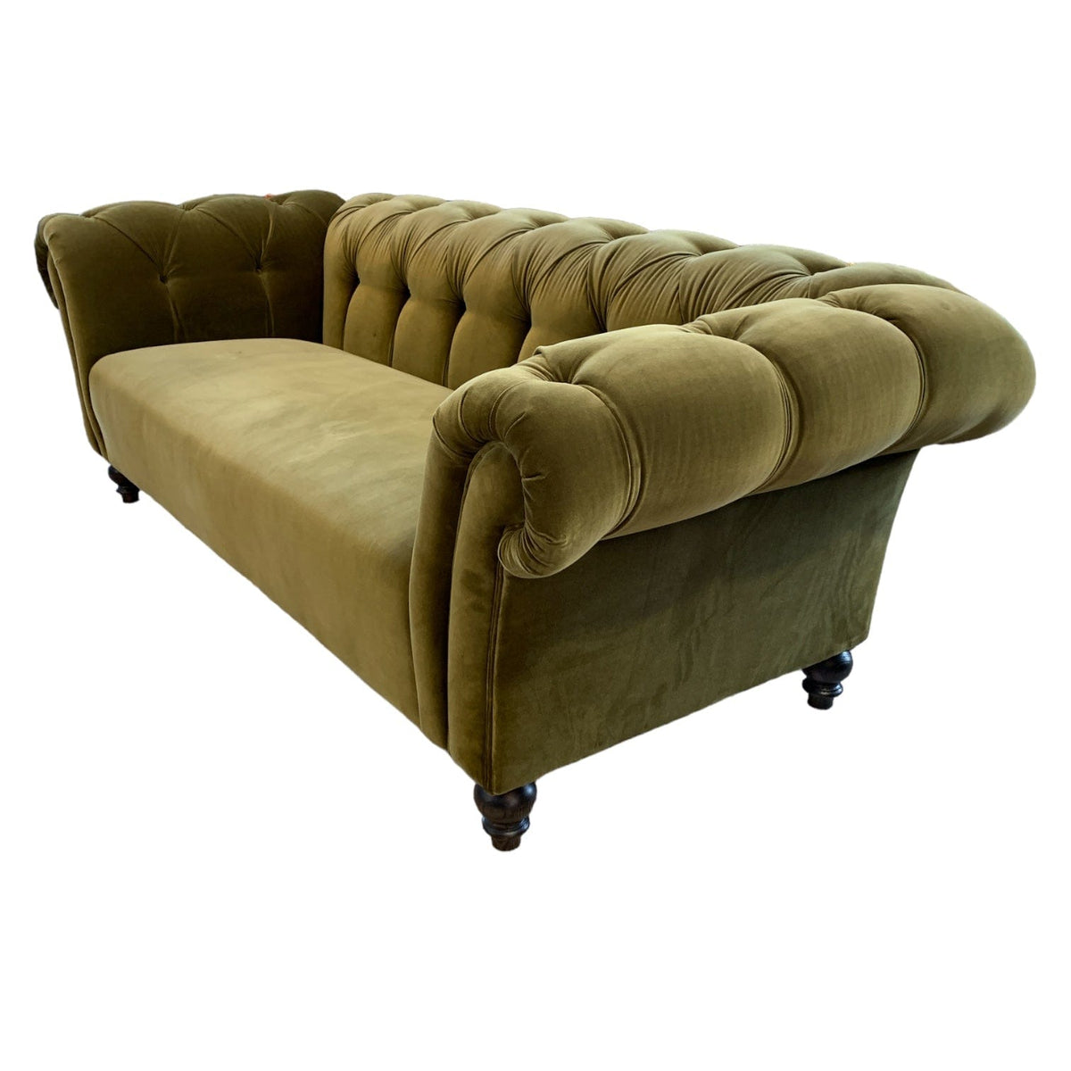 Arthur Olive 3 Seater Chesterfield