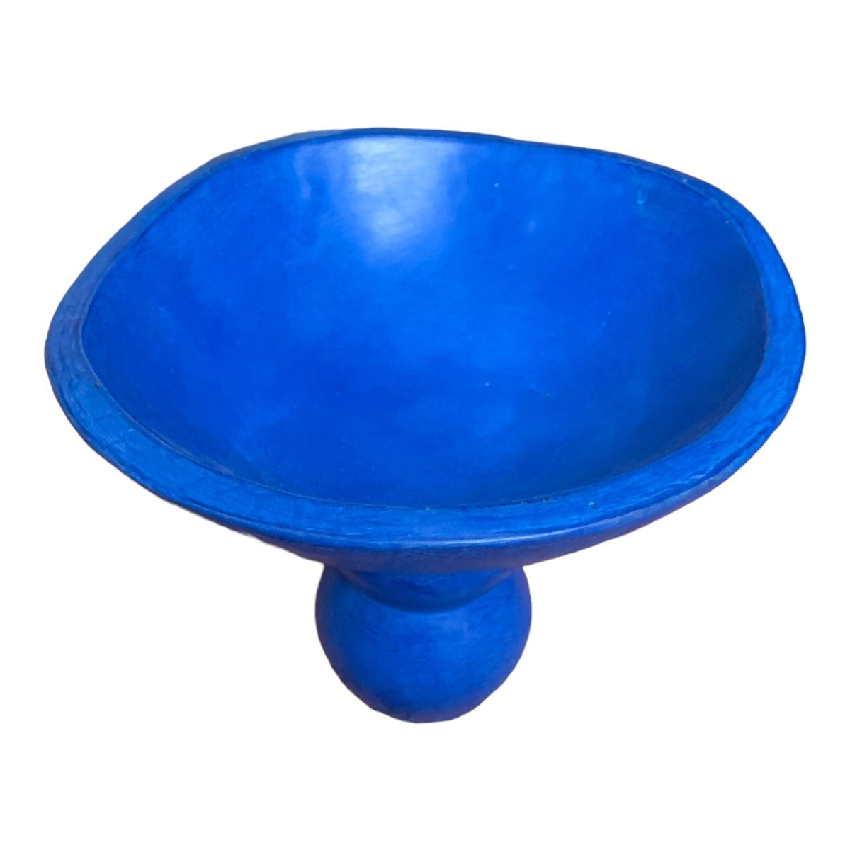 Blue Pedestal Bowl