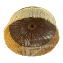 Gold Fringed Pandan Pendant Lampshade