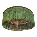 Green Fringed Pandan Pendant Lampshade