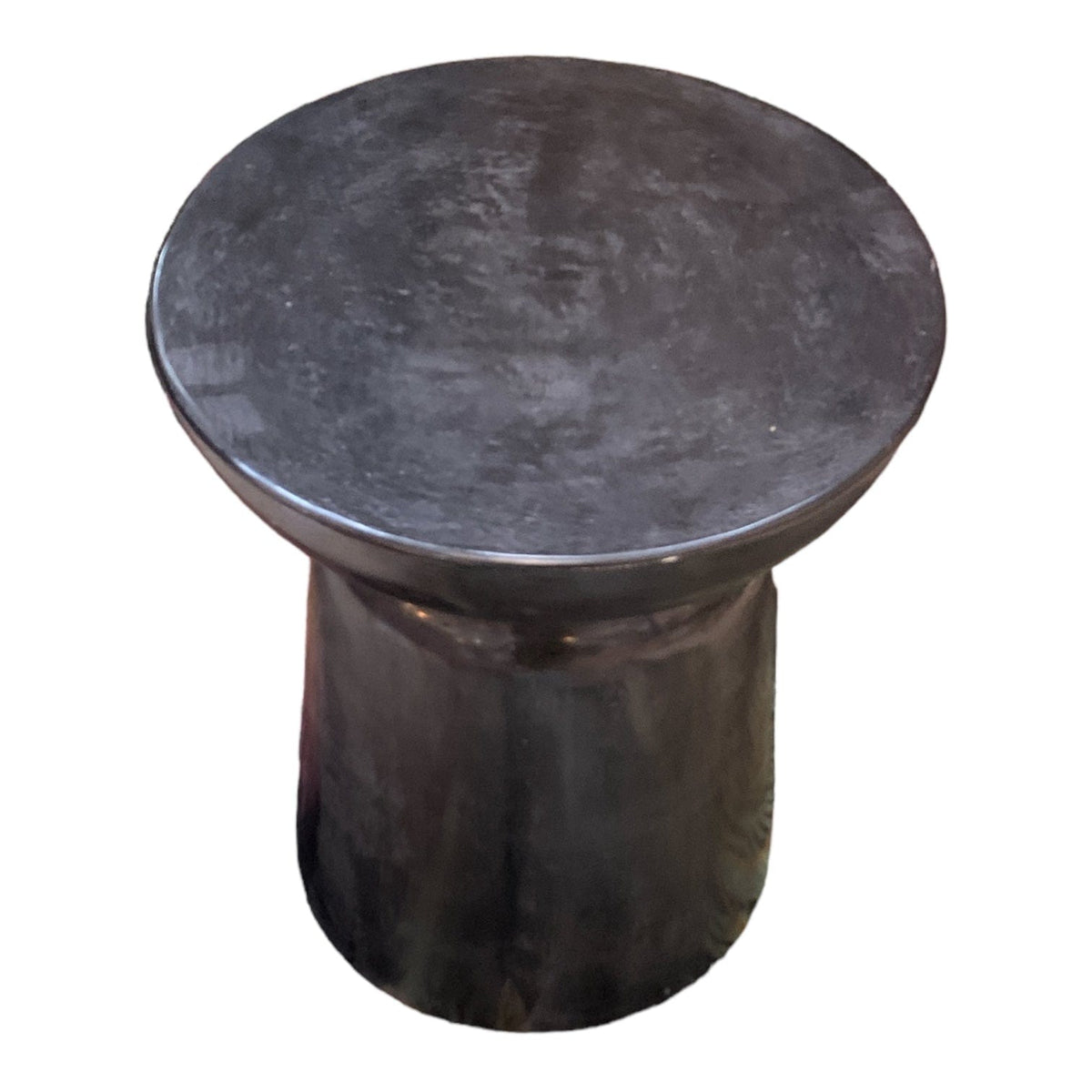 Black Concrete Side Table