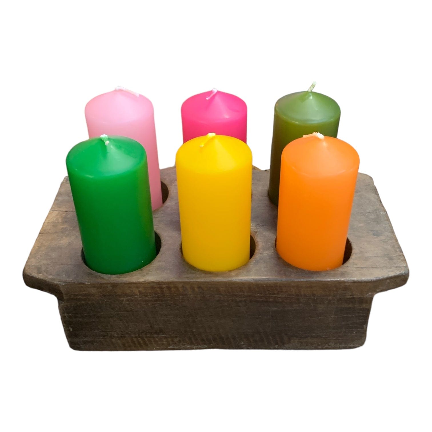 Yellow Column Candle 150mm