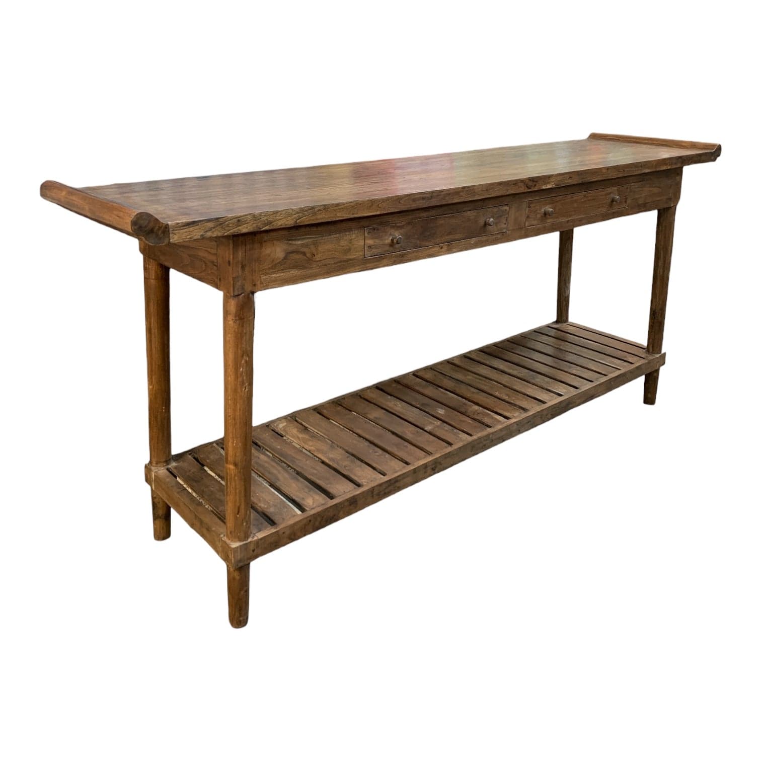 Sleigh Console Table