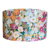 Hollyhocks Spring & Green Cord Lined 22" Lampshade