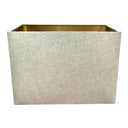 Coco Sand Gold Lined Rectangle Lampshade