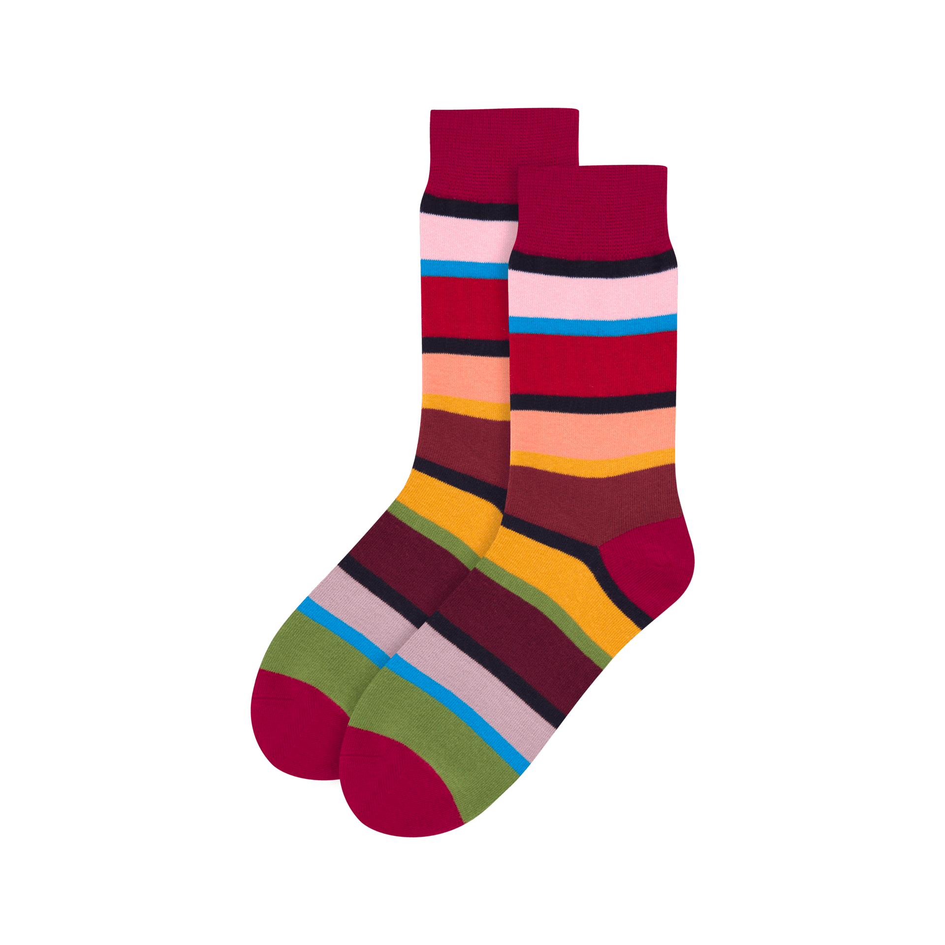 Plum Stripe Socks Little & Fox