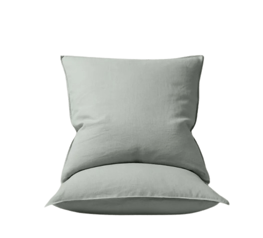 Ravello Linen Euro Pillowcase Set Cover Sage