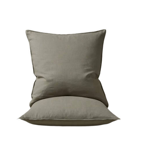 Ravello Linen Euro Pillowcase Set Caper