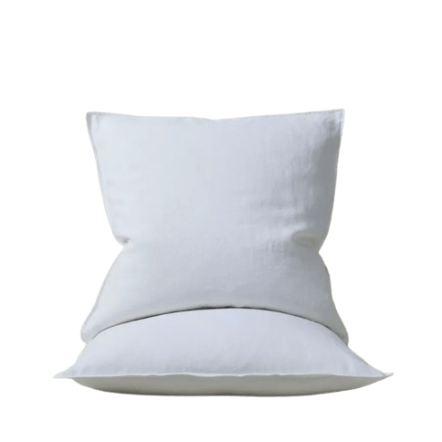 Ravello Linen Euro Pillowcase Set White