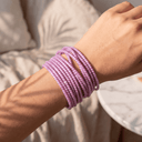 Mauve Flipflop Bracelets - Set of 6