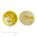 Salt & Pepper Container Resin Swirl  Buttercup