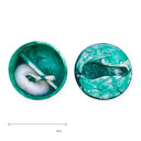 Salt & Pepper Container Resin Swirl  Teal