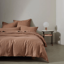 Ravello Linen Duvet Cover Queen Biscuit Little & Fox