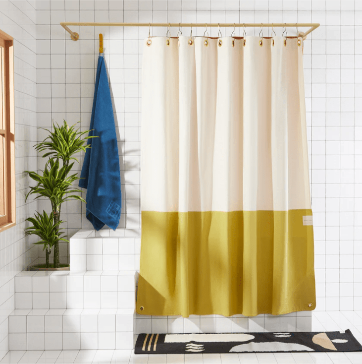Canvas shop shower curtain