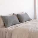Basix Stripe Mare/Bere Linen Standard Pillowcase