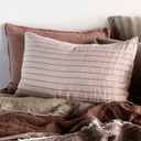 Basix Stripe Rosa/Floss Linen Standard Pillowcase