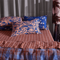 Safia Linen Blue Jay Standard Pillowcase Set