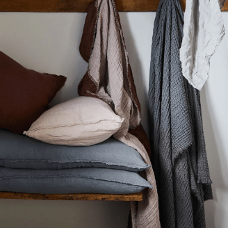 Crush Double Linen Floss/Moro Throw