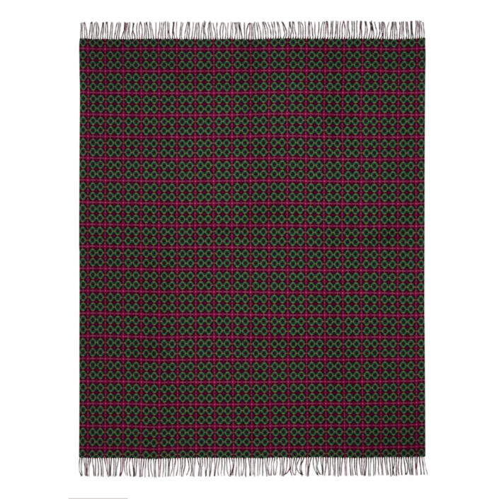 Pembroke Magenta Merino Wool Throw