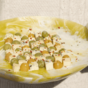 Zinnia Swirl Resin Platter