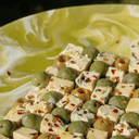 Zinnia Swirl Resin Platter