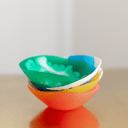 Pixie Swirl Resin Dish Teal