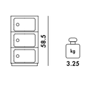 Componibili Bio Green Side Table