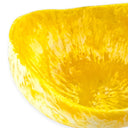 Sculptural Resin Swirl Bowl Buttercup