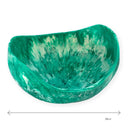 Sculptural Resin Swirl Bowl Teal