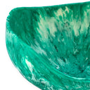Sculptural Resin Swirl Bowl Teal