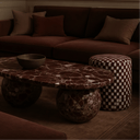 Scacchiera Sienna Round Ottoman