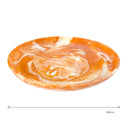 Tangerine Cream Swirl Resin Platter