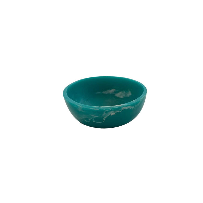 Teal Swirl Resin Mini Bowl Little & Fox