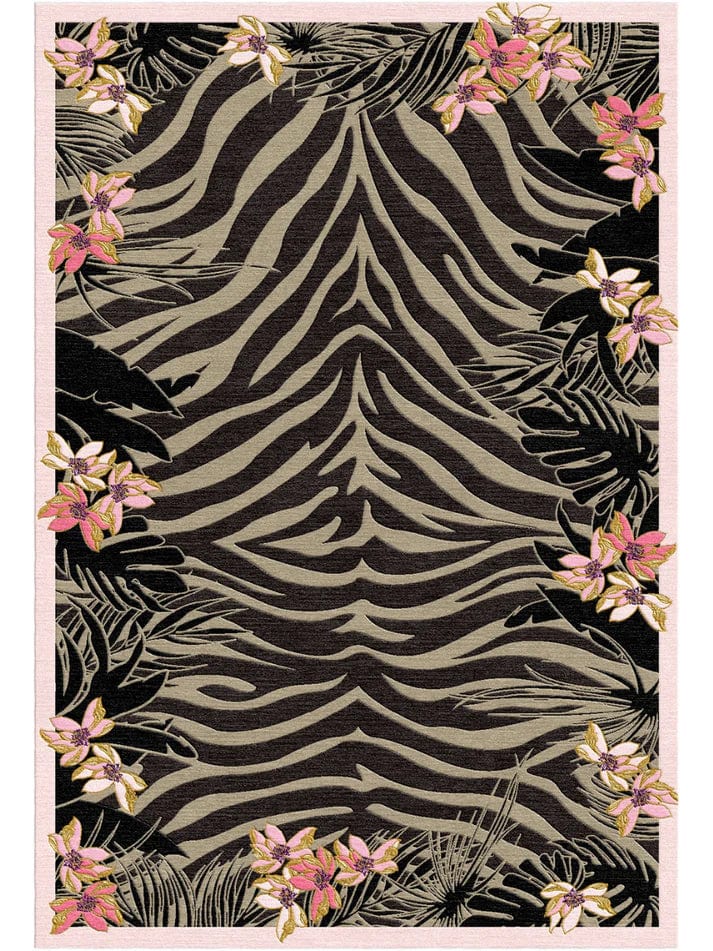 Tiger Florals Hand Tufted Rug PRE ORDER