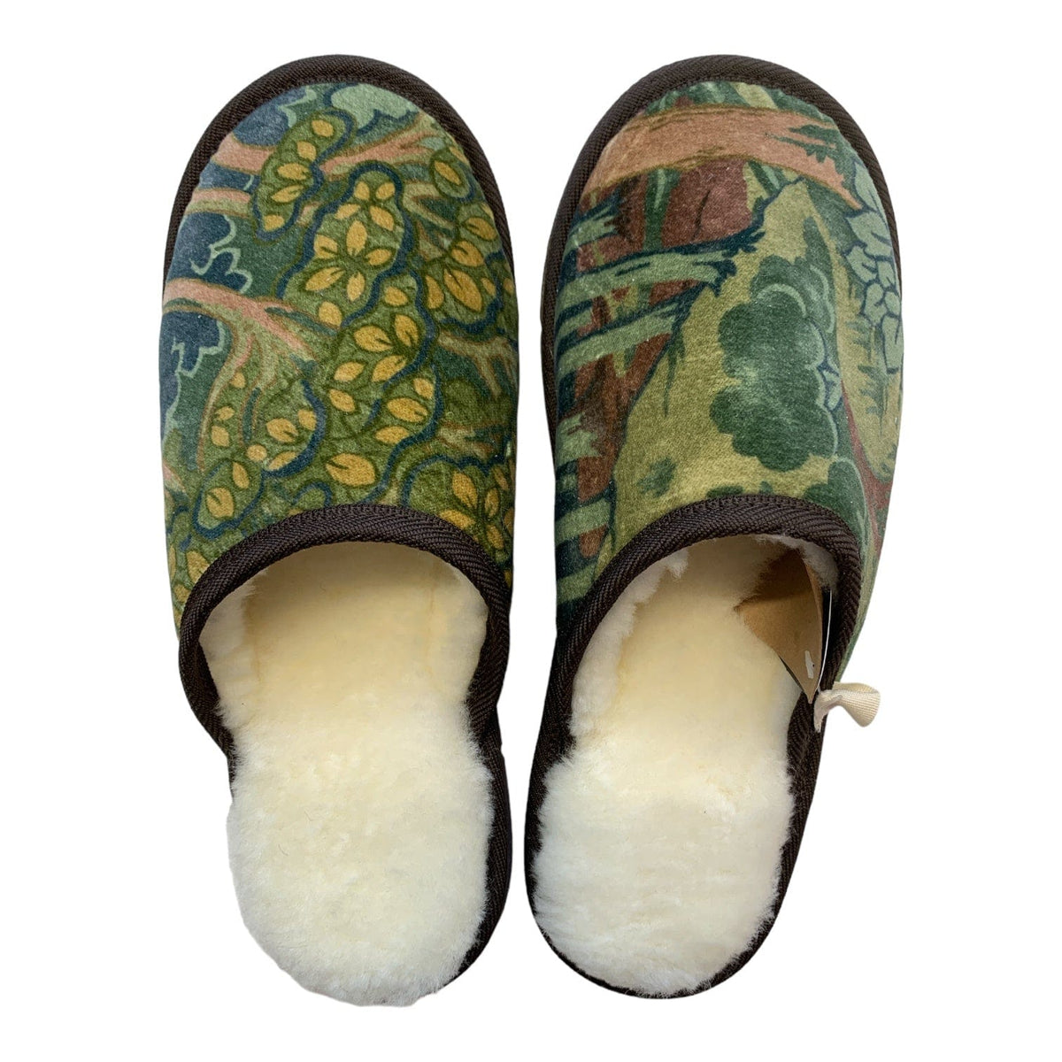 Velvet Trees Medium White Slippers Little & Fox