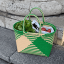 Woven Shopper Bag – Pistachio