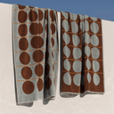 Abacus Beach Towel Mist/Paprika