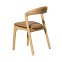 Alura Dining Chair - Blonde Oak / Pecan Leather