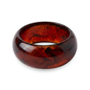 Amber Resin Wide Bangle
