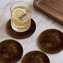 Amber Swirl Coasters