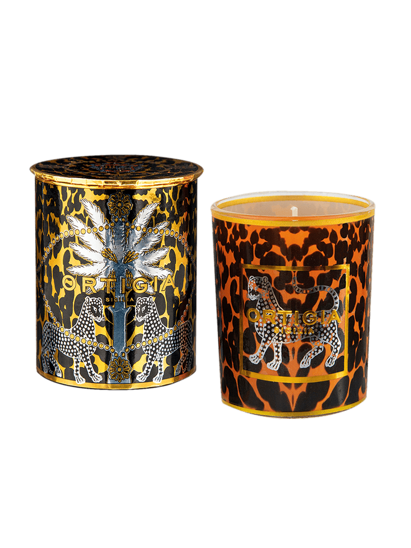 Ambra Nera Decorated Candle Small