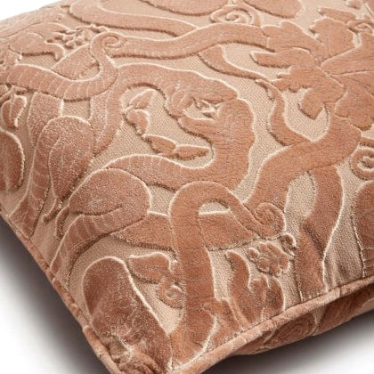 Anaconda Pink Velvet 45x45cm Cushion