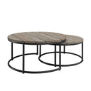 Anson Round Coffee Table – Set of 2