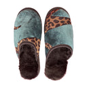 Aquamarine Large Black Slippers
