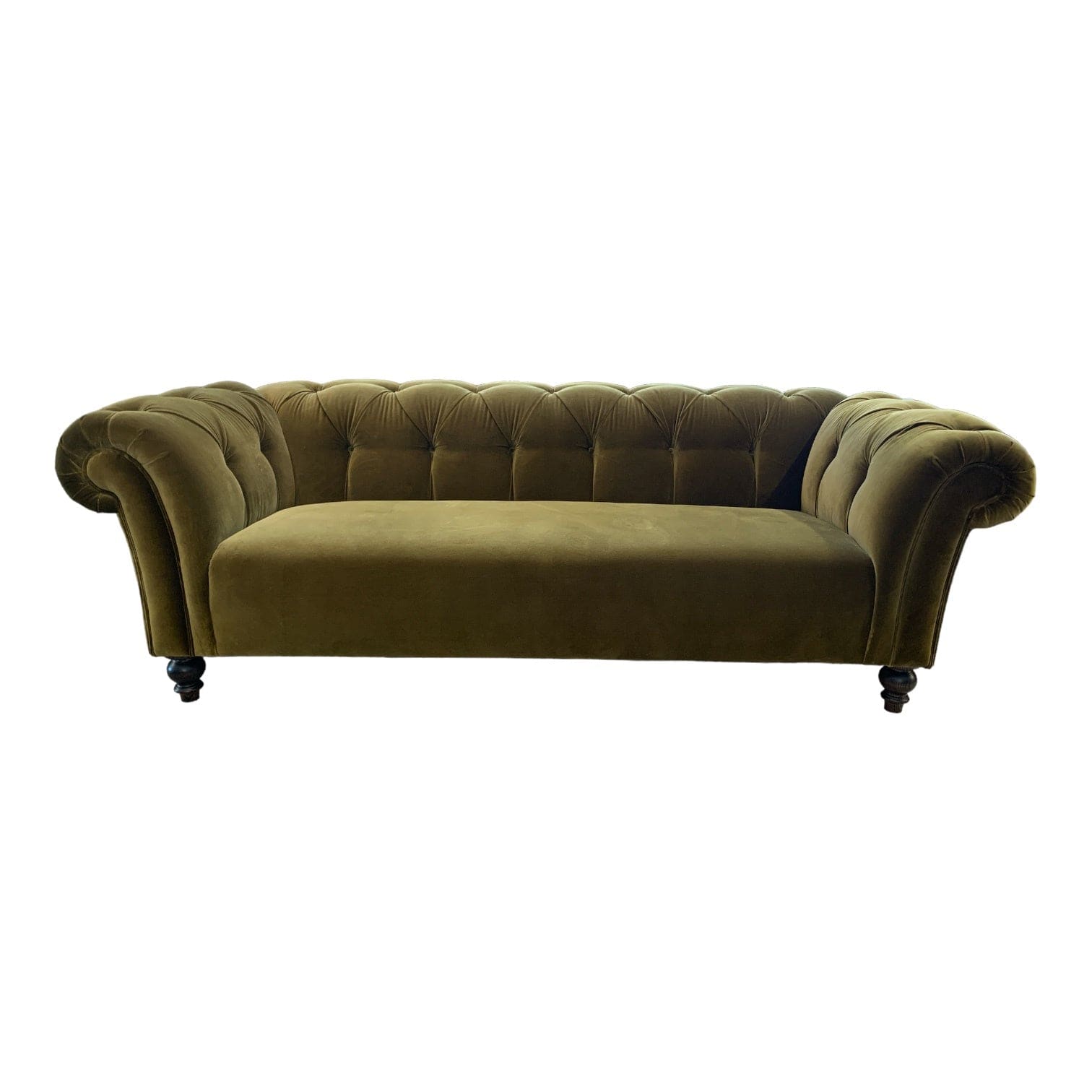 Arthur Olive 3 Seater Chesterfield Sofa