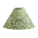 Balinese Green Ikat 17" Cone Lampshade