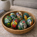 Safari Medium Handpainted Wooden Egg