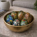 Blue Bird Medium Handpainted Wooden Egg