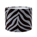 Bartlett Zebra Velvet 16" Drum Pendant Lampshade